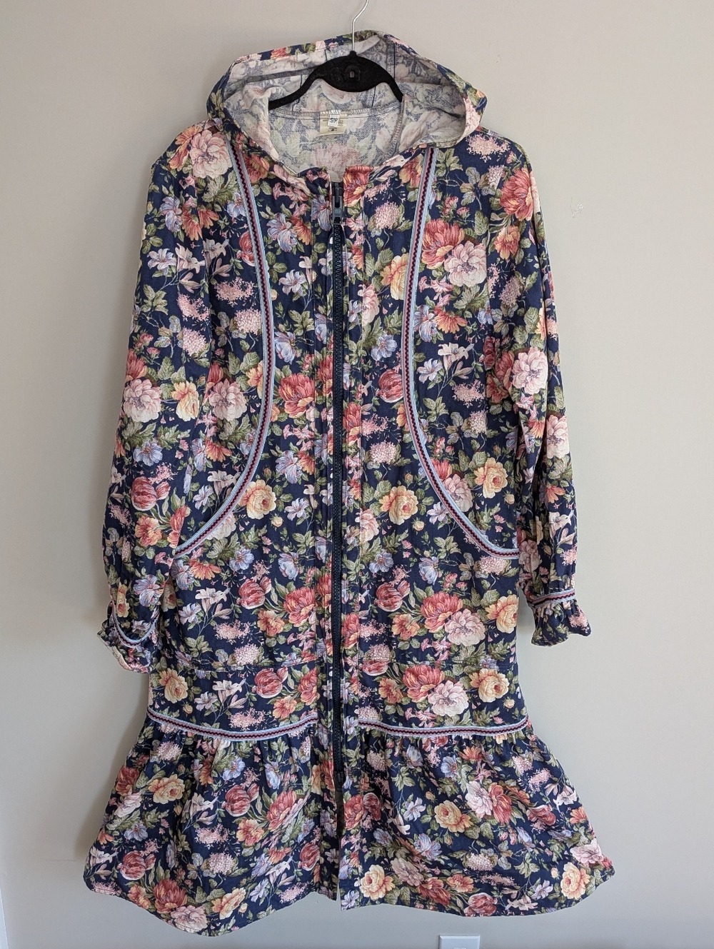 Vintage Yukon Native Products Floral Parka Shell Atigi S 80s/90s
